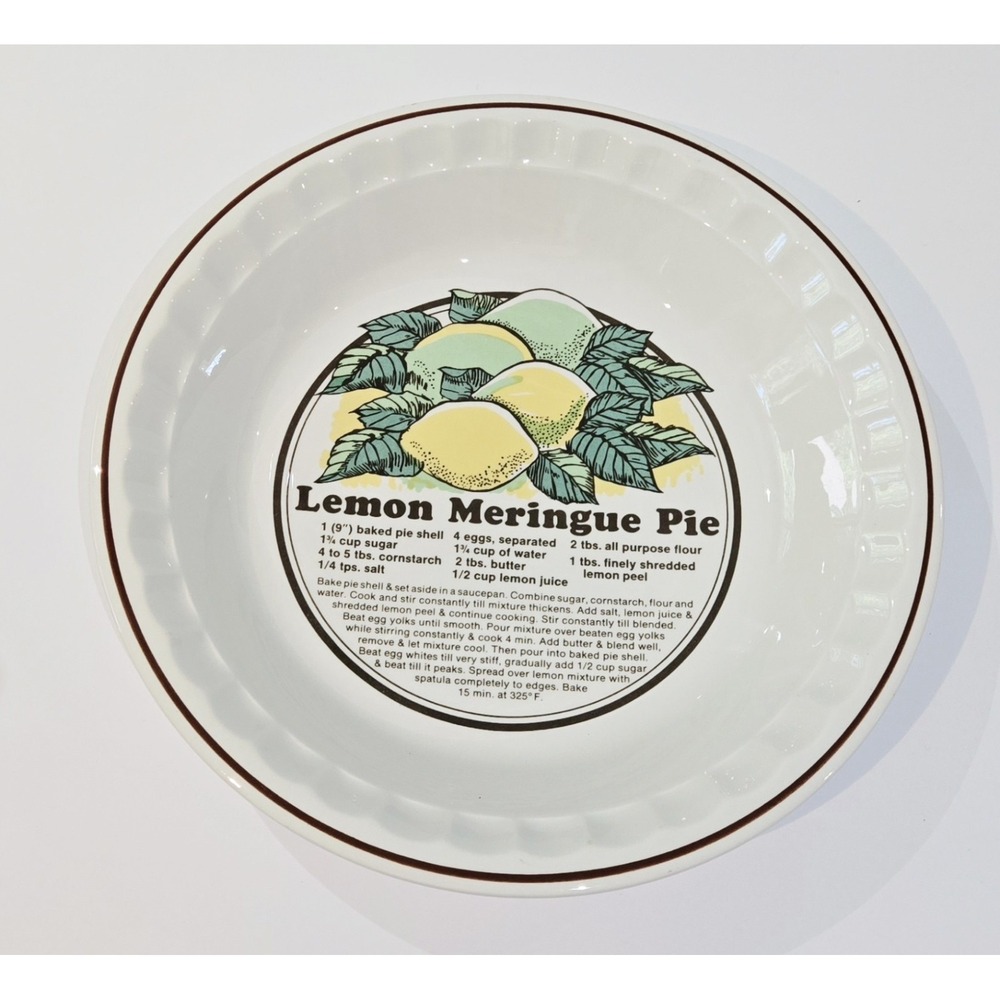 Sunnycraft Sunny's Pride Lemon Meringue Pie Recipe Baking Dish Korea 11011